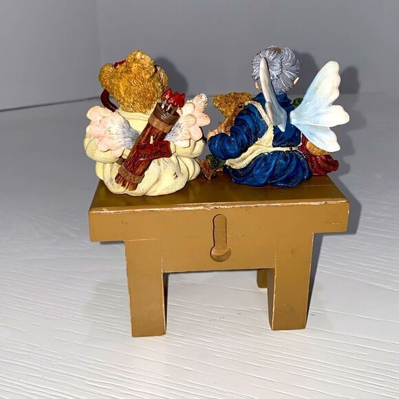 Boyds Bears Set Archer Straitshot & Grandma Faeriehugs Shelf Sitters Figurine - Picture 12 of 12